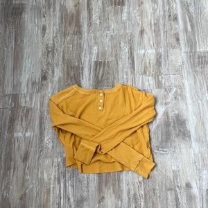 Yellow laidback shirt
